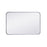 Elegant Decor Evermore Soft Corner Rectangular Mirror 20X30", Silver