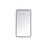 Elegant Decor Evermore Soft Corner Rectangular Mirror 20X36", Black