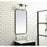 Elegant Decor Evermore Soft Corner Rectangular Mirror 20X36", Black