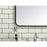 Elegant Decor Evermore Soft Corner Rectangular Mirror 20X36", Black
