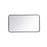 Elegant Decor Evermore Soft Corner Rectangular Mirror 20X36", Black