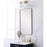 Elegant Decor Evermore Soft Corner Rectangular Mirror 20X36", Brass