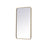 Elegant Decor Evermore Soft Corner Rectangular Mirror 20X36", Brass