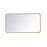 Elegant Decor Evermore Soft Corner Rectangular Mirror 20X36", Brass