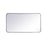 Elegant Decor Evermore Soft Corner Rectangular Mirror 20X36", Silver