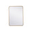 Elegant Decor Evermore Soft Corner Rectangular Mirror 22X30", Brass