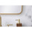 Elegant Decor Evermore Soft Corner Rectangular Mirror 22X30", Brass