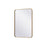 Elegant Decor Evermore Soft Corner Rectangular Mirror 22X30", Brass