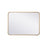 Elegant Decor Evermore Soft Corner Rectangular Mirror 22X30", Brass