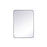 Elegant Decor Evermore Soft Corner Rectangular Mirror 22X30", Silver