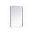 Elegant Decor Evermore Soft Corner Rectangular Mirror 22X30", Silver