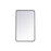 Elegant Decor Evermore Soft Corner Rectangular Mirror 22X36", Black