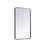 Elegant Decor Evermore Soft Corner Rectangular Mirror 22X36", Black