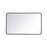 Elegant Decor Evermore Soft Corner Rectangular Mirror 22X36", Black