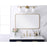 Elegant Decor Evermore Soft Corner Rectangular Mirror 22X36", Brass