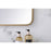Elegant Decor Evermore Soft Corner Rectangular Mirror 22X36", Brass