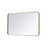 Elegant Decor Evermore Soft Corner Rectangular Mirror 22X36", Brass