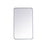 Elegant Decor Evermore Soft Corner Rectangular Mirror 22X36", Silver