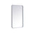 Elegant Decor Evermore Soft Corner Rectangular Mirror 22X36", Silver