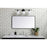 Elegant Decor Evermore Soft Corner Rectangular Mirror 22X40", Black