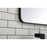 Elegant Decor Evermore Soft Corner Rectangular Mirror 22X40", Black