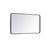 Elegant Decor Evermore Soft Corner Rectangular Mirror 22X40", Black