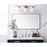 Elegant Decor Evermore Soft Corner Rectangular Mirror 22X40", Brass