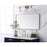Elegant Decor Evermore Soft Corner Rectangular Mirror 22X40", Brass
