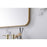 Elegant Decor Evermore Soft Corner Rectangular Mirror 22X40", Brass