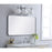 Elegant Decor Evermore Soft Corner Rectangular Mirror 22X40", Silver