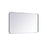 Elegant Decor Evermore Soft Corner Rectangular Mirror 22X40", Silver