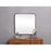 Elegant Decor Evermore Soft Corner Square Mirror 24X24", Black