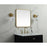 Elegant Decor Evermore Soft Corner Square Mirror 24X24", Brass