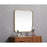 Elegant Decor Evermore Soft Corner Square Mirror 24X24", Brass