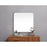 Elegant Decor Evermore Soft Corner Square Mirror 24X24", Silver