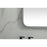 Elegant Decor Evermore Soft Corner Square Mirror 24X24", Silver