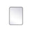 Elegant Decor Evermore Soft Corner Rectangular Mirror 24X32", Black