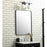 Elegant Decor Evermore Soft Corner Rectangular Mirror 24X32", Black