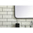 Elegant Decor Evermore Soft Corner Rectangular Mirror 24X32", Black