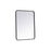 Elegant Decor Evermore Soft Corner Rectangular Mirror 24X32", Black