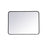 Elegant Decor Evermore Soft Corner Rectangular Mirror 24X32", Black