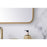 Elegant Decor Evermore Soft Corner Rectangular Mirror 24X32", Brass