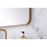 Elegant Decor Evermore Soft Corner Rectangular Mirror 24X32", Brass