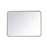 Elegant Decor Evermore Soft Corner Rectangular Mirror 24X32", Brass