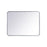 Elegant Decor Evermore Soft Corner Rectangular Mirror 24X32", Silver