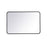 Elegant Decor Evermore Soft Corner Rectangular Mirror 24X36", Black