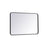 Elegant Decor Evermore Soft Corner Rectangular Mirror 24X36", Black