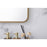 Elegant Decor Evermore Soft Corner Rectangular Mirror 24X36", Brass