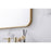 Elegant Decor Evermore Soft Corner Rectangular Mirror 24X36", Brass