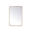 Elegant Decor Evermore Soft Corner Rectangular Mirror 24X36", Brass